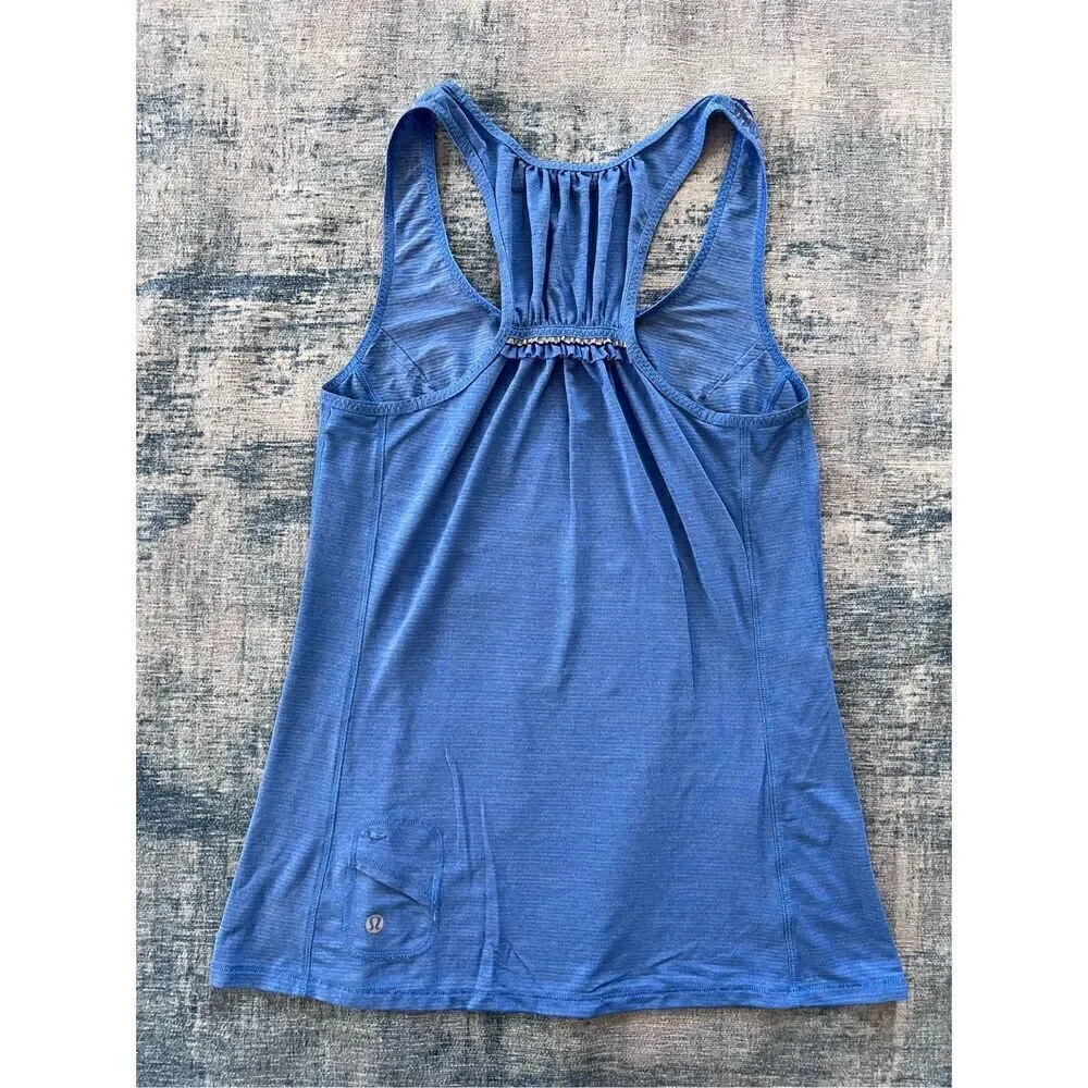 Lululemon Blue Run: Silver Bullet Sleeveless Tech Size 6